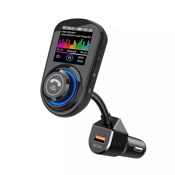 G45 1,8 pouces Multi-Colored Screen Car Charger Bluetooth MP3 Player FM Transmitter