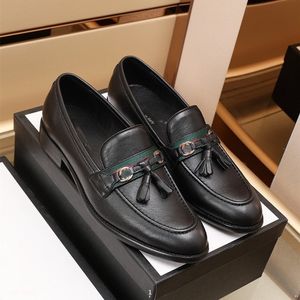 G5/10MODEL luxe Mannen Loafers Schoenen Echt Leer Penny Loafer Slip Op Puntschoen Rood Zwart Kantoor Bruiloft Designer Jurk Zomer Casual Schoenen Mannen