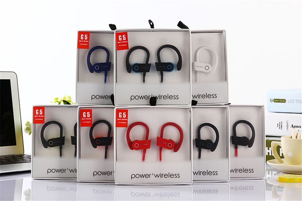 G5 Bluetooth sport écouteurs intra-auriculaires sans fil casque crochet d'oreille sport configuration standard G5 casques tour de cou écouteurs