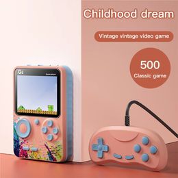 G5 Portable Game Players 500 In 1 Games Console Color HD Screen Retro Children's Toys for Two