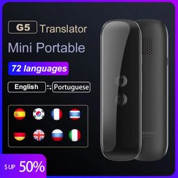 G5 Voice Translator 144Luizen Multi -talen Translate Mini Wireless 2 Ways Real Time Translator App Bluetooth Device 240523