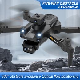 Drone G5 WiFi 5G 4K vidéo professionnel 8K flux optique double caméra ESC HD 360 5 côtés évitement d'obstacles éclairer les drones pliables quadrirotor hélicoptère FPV RC drone de qualité