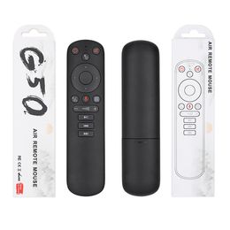 G50S nuevo inalámbrico Air Mouse Gyroscope 2.4G Control remoto de voz inteligente para X96 Mini H96 Max X3 Pro Android TV Box