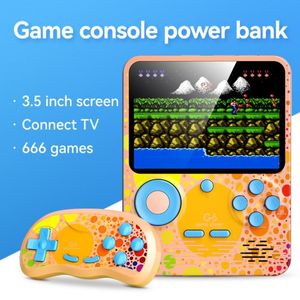 G6 enfants console de jeu vidéo portable 3.5 pouces écran jeux lecteur 666 en 1 jeux deux joueurs manette 6000 mAh charge de la batterie