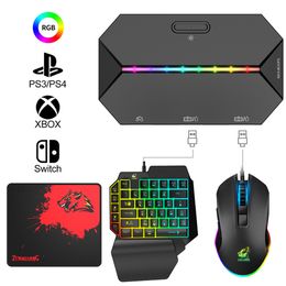 Convertisseur G6L pour Nintend Switch Xbox One PS3 PS4 Console manette vers clavier et souris convertisseur Console de jeu