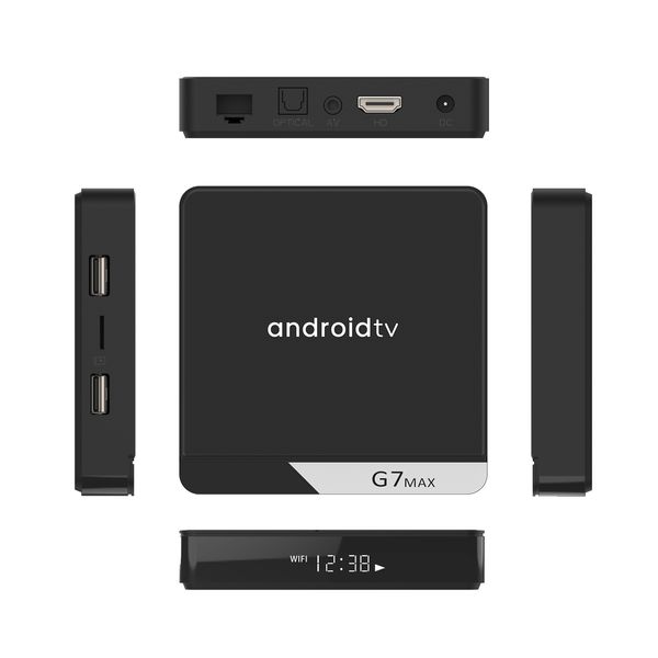 G7 MAX ANDROID 11 OS TV BOX S905Y4 quad core 4 gb ram 32 gb 64 gb rom dual wifi BT VOZ REMOTO 100M 1000M LAN