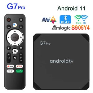 G7 Pro Smart TV Box Android 11 ATV Box 2GB 16GB S905Y4 4K HD 2.4GHz/5GHz double Wifi décodeur lecteur multimédia 4GB 32GB PK G7 mini