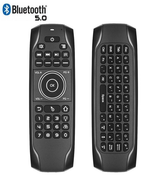 G7BTS Bluetooth 50 Controles remotos Teclado inalámbrico Giroscopio Retroiluminado IR Aprendizaje Air Mouse para Smart TV Box Laptop Tablet2427830
