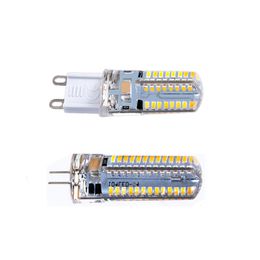 G9 G4 3W 4W 5W 6W LED -lampen Corn Crystal Light DC12V /AC 110V 220V COB LED BLULB KRAPELIER 24LED 48 LED 64leds Crystals Lampen Crestech168