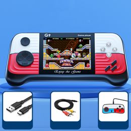 G9 Handheld Portable Arcade Game Console 3.0 inch HD-scherm Gaming Players Bulit-in 666 Classic Retro Games TV Console AV-uitvoer met controller DHL