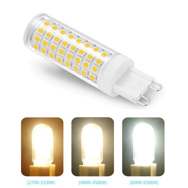 G9 LED BALB lampe 8W 10W 12W 110V-240V Mini Corn Bulbe Lumière 2835SMD 360 Angle de faisceau Remplacez les lumières de lustre halogène