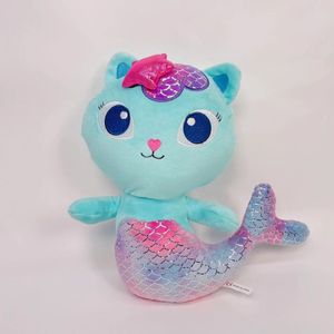 Gabby Doll House Peluche Mercat Dessin Animé Remplissage Animal Sirène Chat En Peluche Poupée Cadeau D'anniversaire Pour Enfants LT0005 Livraison Gratuite DHL / UPS