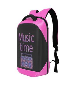 Gadget LED Backpack Bluetooth Smart Human Walking Advertising Display Bag Custom Diy Dynamic Laptops Backpack Crelander6477530