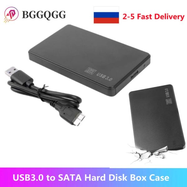 Gadgets Case SSD HDD de 2.5 pulgadas USB3.0 al estuche de caja de disco duro SATA 5GBPS Case de disco SD HDD Cinete de disco duro externo para Notebook PC