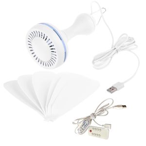 Gadgets Hanging Fan 6 Bladeren plafondventilator voor buitenactiviteiten USB Powered Fan Picnic Camping BBQ -benodigdheden