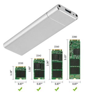 Gadgets M.2 NGFF naar USB3.1 SSD Mobile Mobile Hard Disk Box Adapter Card Externe behuizing Case