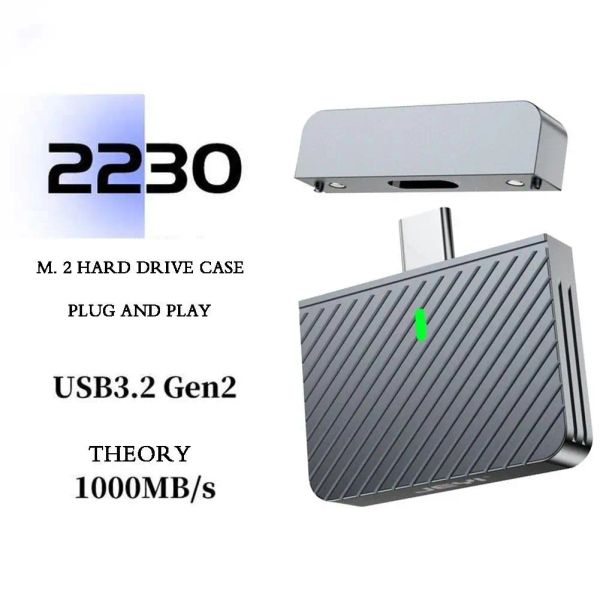 GADGETS M.2 NVME 2230 SSD CAS ENCORTE USB C ADAPTER 10 Gbit