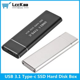 Gadgets USB 3.1 à M.2 NGFF SSD Mobile Hard Disk Box Type C Carte d'adaptateur Boîtier en enclos externe pour M2 SATA SSD 2230/2242/2260/2280