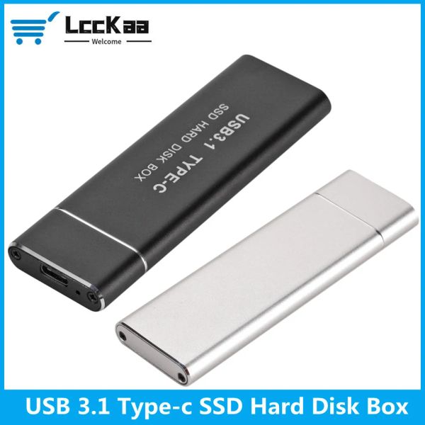 Gadgets USB 3.1 a M.2 NGFF SSD Caja de disco duro móvil Tipo C Tarjeta de accesorio externo para M2 SATA SSD 2230/2242/2260/2280