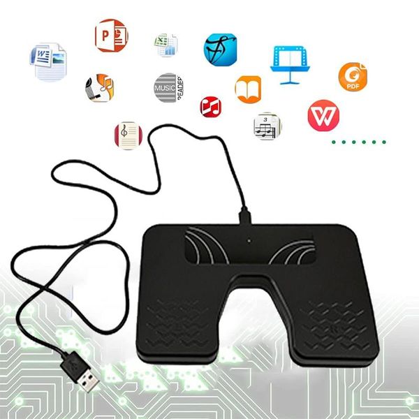 Gadgets USB Connect Page Turner Pédale Bluetooth USB Pédale Double Commutateurs PC Clavier Souris Jeu Musical avec iOS iPhone Android