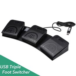Gadgets USB Foot Triple Switch Contrôleur Clé Pédale de jeu de souris clavier personnalisée Pédale pour les appareils médicaux