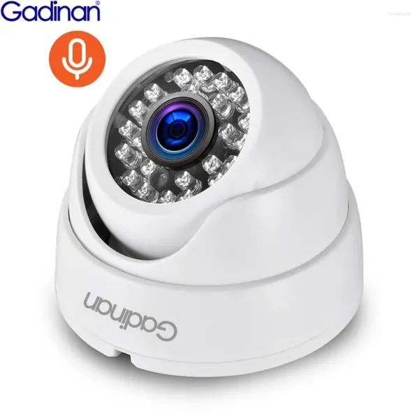 Gadinan 4MP (3MP 1080P) caméra IP d'enregistrement Audio Full HD réseau de comparaison de visage POE Vision nocturne dôme intérieur maison P2P