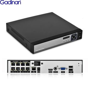 Gadinan H265 H264 POE CCTV NVR grabador de vídeo de vigilancia de seguridad 8CH 4CH 5MP PoE NVR IEE8023af para sistema de cámaras IP PoE 240219