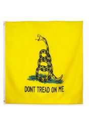 Gadsden Flag Snake Flag Tea Party Banner Dontred niet op mij vlag 3x5 ft polyester rammelaar met doorvoertules dubbel gestikt2164301