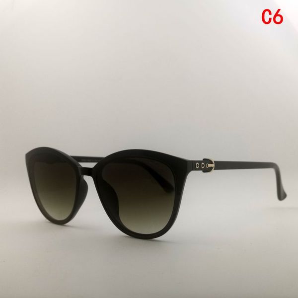 Gafas de sol de dise￱ador para mujer haute qualité mode lunettes de soleil femme uv400 décoloration adumbral cat eye femmes lunettes de soleil rondes
