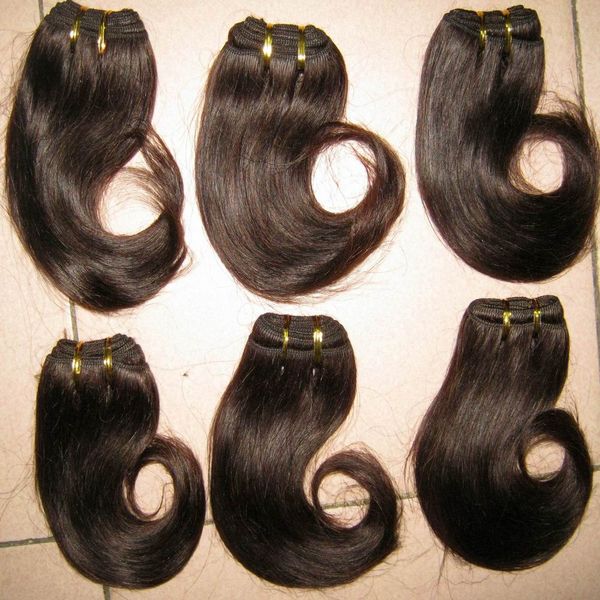 Gaga traite les produits capillaires rosa les moins chers extensions de cheveux humains vague de corps brésilienne 8 pouces 35pcs / lot DHL gratuit