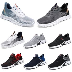 GAI 2024 Spring Men Schoenen Wandelen Running Running Flat Shoes Soft Sole Black White Bule Comfortabele Antiskid groot formaat 39-45 GAI