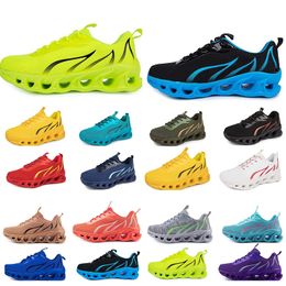 GAI 2024GAI primavera hombres corriendo zapatos planos suela suave azul gris nuevos modelos moda franjas de diferente Color deportes tamaño grande 163