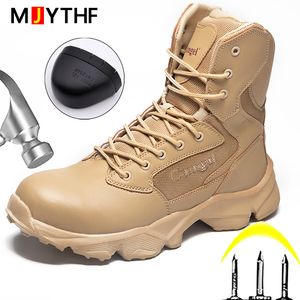 Botas GAI, zapatos militares de seguridad para el trabajo para hombre, antigolpes, antipinchazos, tácticos para exteriores, desierto, indestructibles 221022 GAI