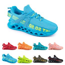 Gai Canvas Chaussures Breathable Mens Womens grande taille mode respirant confortable Bule Green Casual Mens Trainers Sports Sneakers A49
