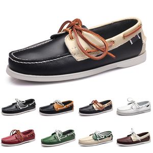 Chaussures décontractées Gai pour hommes Low blanc noir gris rouge vert brun orange massif massif plat plat chaussures extérieures