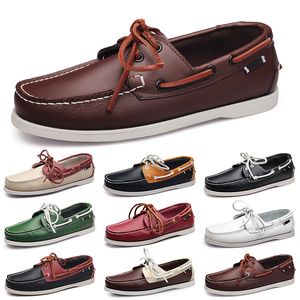 GAI Zapatos casuales hombres blanco ocio barato Platas taupe dlives marrón gris rojo verde caminar bajo suave Multi cuero zapatillas de deporte para hombre entrenador al aire libre GAI