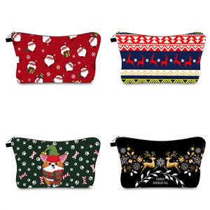 GAI Série De Noël Éléments Nouveaux Sacs À Cosmétiques Imprimés Pochette Femme Multi-usages Fermeture Éclair Étuis De Rangement De Voyage Grande Capacité Cadeau