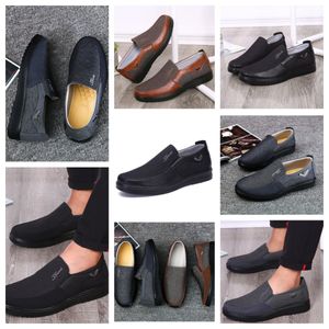 GAI zapatos cómodos para hombre, zapatos negros con punta redonda, trajes para banquetes al aire libre, zapatos de diseñador con tacón de negocios para hombre, EUR 38-50 softs