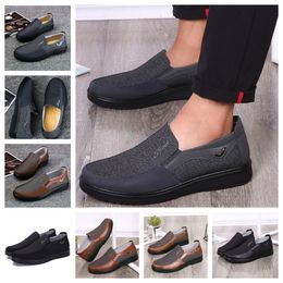 GAI confortable hommes chaussure chaussures noires bout rond fête banquet en plein air costumes classiques hommes affaires talon designer chaussures tailles EUR 38-50 softs