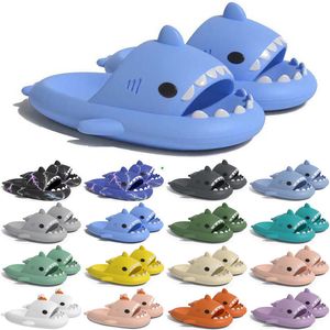 GAI Livraison gratuite Designer Shark Slides One Sandal Slipper pour GAI Sandales Pantoufle Mules Hommes Femmes Pantoufles Formateurs Tongs Sandles Color21