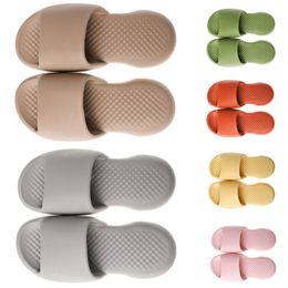 Gai Designer Slippers Chaussures Summer and Automne Breathable Supple Rose Jaune Khaki Orange Green Hotels Gai d'autres endroits Slippers Size 36-45 Gai