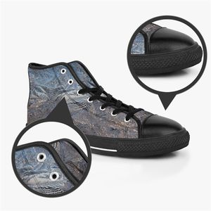 GAI bricolage chaussures personnalisées hommes classique toile haute planche à roulettes décontracté impression UV vert femmes sport baskets imperméable mode extérieur accepter personnalisation