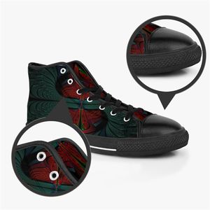GAI DIY Chaussures personnalisées Hommes Classique Toile High Cut Skateboard Casual Impression UV Marron Femmes Sport Baskets Modes imperméables en plein air Accepter la personnalisation