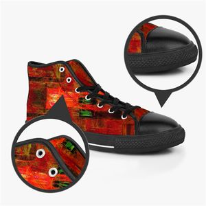 GAI DIY Custom Schoenen Mannen Klassieke Canvas Hoge Skateboard Casual UV Afdrukken Witte Vrouwen Sport Sneakers Waterdichte Mode Outdoor Accepteren Maatwerk