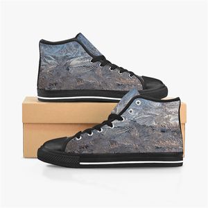 GAI bricolage chaussures personnalisées hommes classique toile haute planche à roulettes décontracté impression UV vert femmes sport baskets imperméable mode extérieur accepter personnalisation