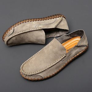 GAI Jurk Echt Mannen Loafers Koe Lederen Casual Schoenen voor Man Zachte Lente Mocassins Plus Size 38-48 Tenis masculinos 231204