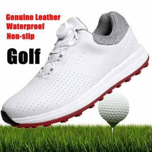 GAI robe hommes imperméable anti-dérapant respirant sport en cuir extérieur baskets chaussures de Golf 231020 GAI