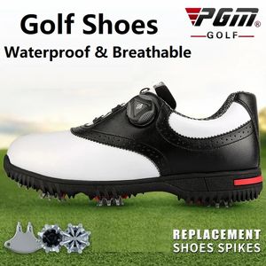 GAI Jurk PGM Mannen Waterdichte Sportschoenen Roterende Gespen Antislip Sneakers Multifunctionele Golf Trainers 231020