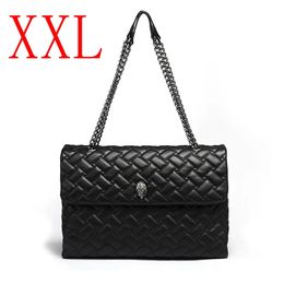 Gai Avond Bags Kurt G Dames Diamond Chain Messenger Uk London Design Eagle Bird Head Schoudertas Grote capaciteit 231020