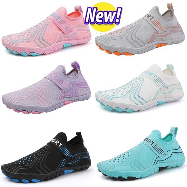 GAI GAI 2024 Nuevas sandalias Zapatos de agua Verano Natación Naranja Verde Azul Rosa Negro Púrpura Al aire libre Hombres Mujeres Zapatillas Secado rápido Aqua Pisos Yoga Calcetín 36-45 GAI